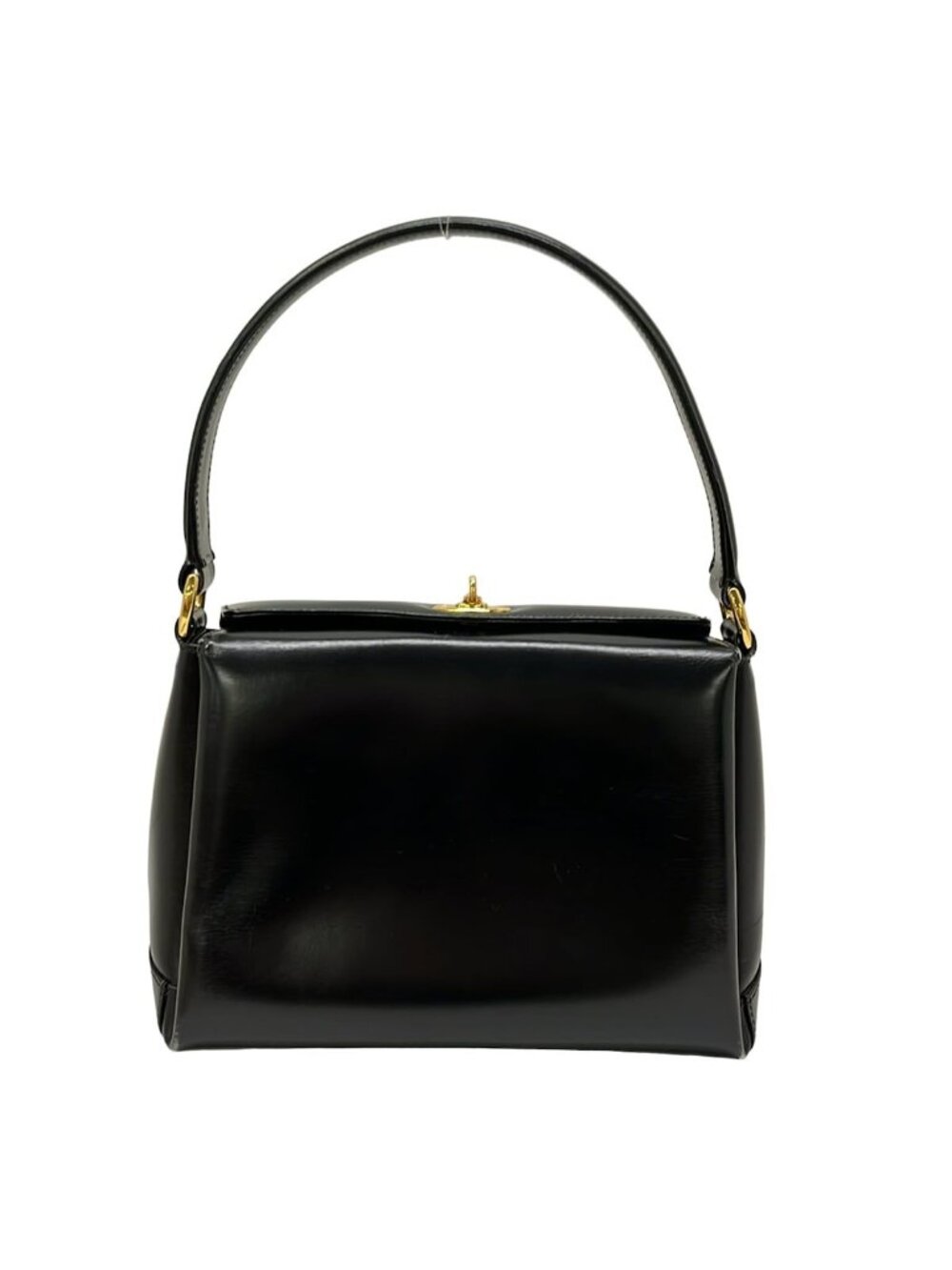 Gucci Handbag Vintage Black Leather